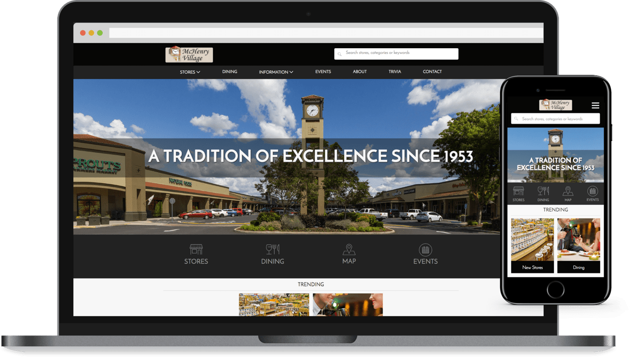 McHenry Village web screenshots